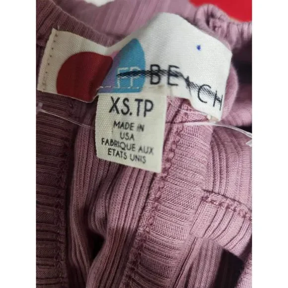 FREE PEOPLE BEACH Cut Out Back Ribbed Maxi Tank Dress w/ Side Slit Size XS. B-4 - Picture 4 of 4